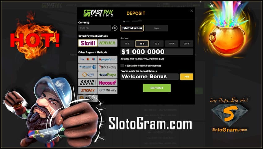 Casino Account Replenishment (Deposit) Rules & Difficulties 2021 are on the photo.