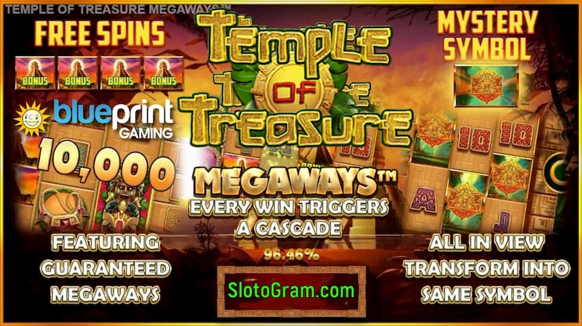 Slot machine Temple of Treasure MegaWays there is a photo.