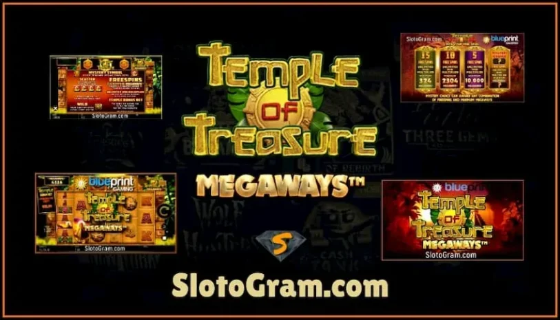 slot Temple Of Treasure MegaWays (Blueprint) Review of 2020 is in the photo.