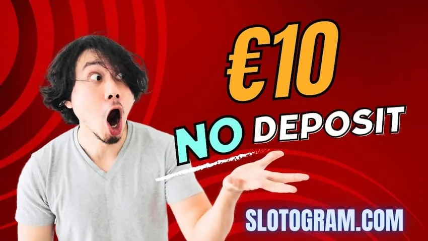 Nella foto è mostrato il bonus di 10€ senza deposito in un casinò online nelle mani di un giovane giocatore.