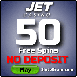 50 Вращений Без Депозита в казино Jet для сайта Slotogram.com есть на фото.