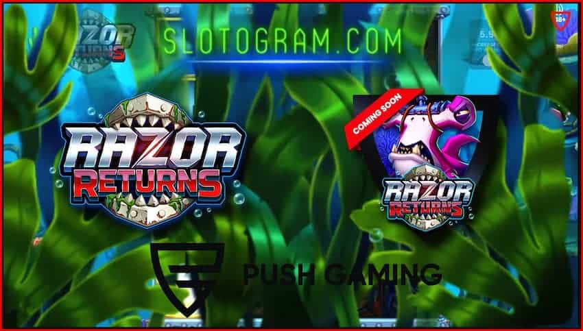 Узнай, как играть в новый слот Shark Returns от провайдера Push Gaming 2025 на фото.