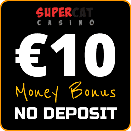 Bono en efectivo sin depósito en el casino Super Cat online SlotoGram.com está en la foto.