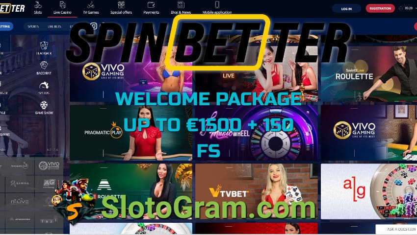 Обзор и Бонус €1500 +150 Бесплатных Вращений в Казино SpinBetter! 5 Играй в настольные карточные игры против настоящих дилеров в Живом Казино SpinBetter и получай большие выигрыши на этом снимке.