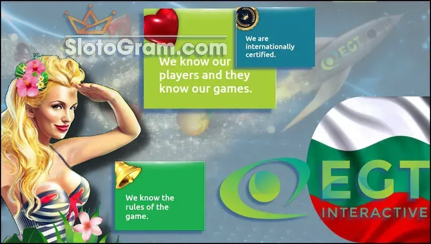 Company EGT Bulgarian developer of gaming software is distinguished by a large number of bonus rounds on the site SLotоgram.com in the photo there is