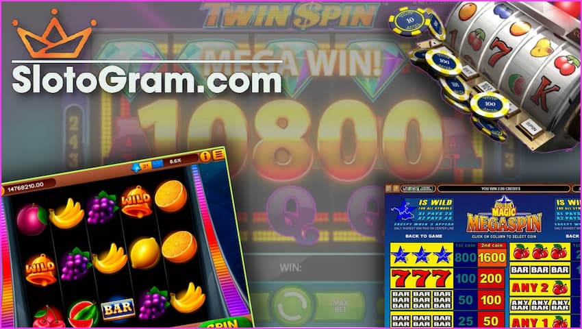 Slot kasino memiliki beberapa variasi di situs Slotogram.com di gambar.
