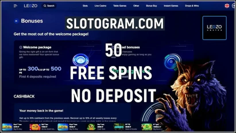 100 gratissnurr på spelautomaten Dragon`s Gold 100 på kasinot LEGZO nätet Slotogram.com på det här fotot.