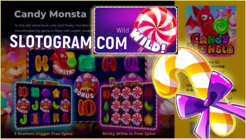 Обзор Слота Candy Monstra и 50 Вращений Без Депозита в Казино! 4 50 бесплатных вращений без депозита в слоте Candy Monstra на фото.