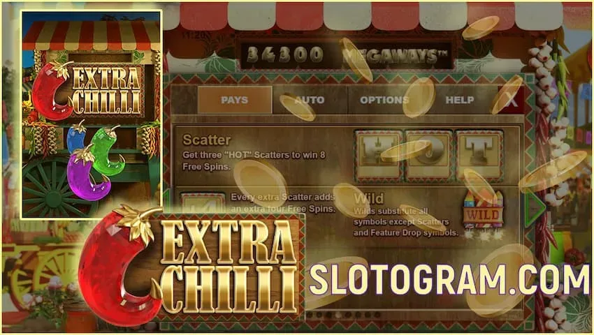 Обзор Слота Extra Chilli Megaways и Бонус в Казино 2023 года! 5 Обзор слота Bonanza 2 или Extra Chilli от провайдера Big Time Gaming на фото.