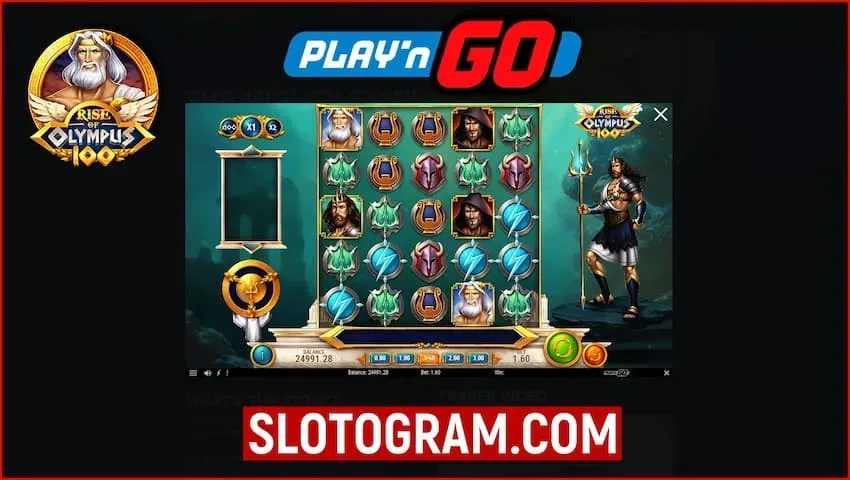 Новая Игра Rise of Olympus 100 от компании Play'n GO на фото.