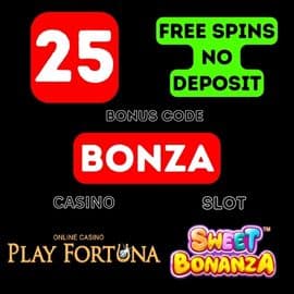 Obtenga 25 giros gratis sin depósito en el casino PLAY FORTUNA Para registrarse (código de bonificación BONZA)